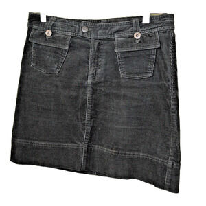 Patagonia Organic Cotton Raven Corduroy Mini Skirt Black Women's Size 4